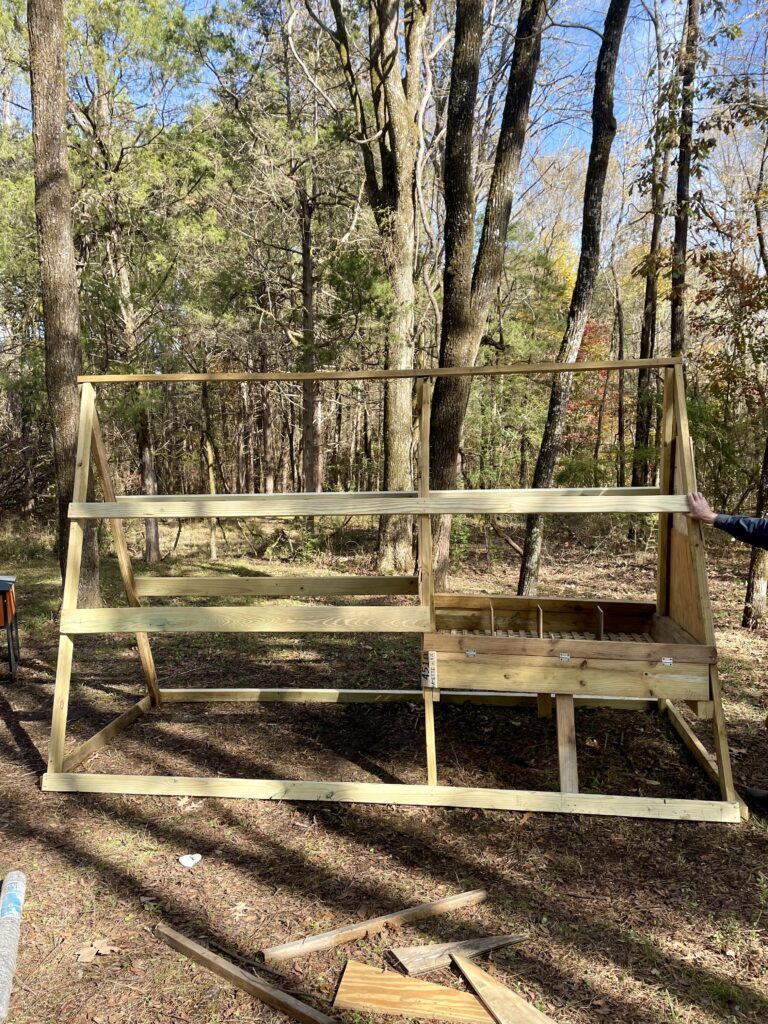 A-frame chicken coop 